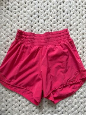 lululemon athletica Hot Pink Athletic Shorts with Elastic Waistband